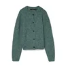 VERO MODA Pletena jopa VMNovah temno zelena
