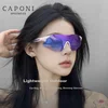 Caponi Unisex naočare za sunce, Belo-ljubičaste