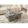 Hanah Home Klub sto Sanctuary, 110x41.5x45cm, Sivi