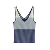 Desigual Top z naramnicami mornarska / azur / meta