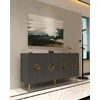 HANAH HOME Komoda Robber KB150 Anthracite Gold