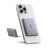 KJB Magnetna prenosna baterija 5.000 mAh s stojalom, USB-C do 20 W, siva