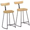 Vidaxl vidaXL Barski stoli 2 kosa 49x43x88 cm masiven mangov les