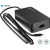 Natec GRAYLING GaN 65W univerzalni polnilec, USB-C, PD 3.0, protokol PPS, črni