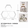 KMT Zidna polica, 31.2x27x9.8 cm , Bela