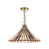 Där Lighting ARD866 -luster na lancu ARDECHE 1xE27/60W/230V mesing/zadimljeno braon