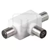 Adapter RF F - 2xRF M plastični