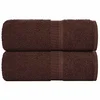 Vidaxl vidaXL Brisače, 2 kosa, rjave, 30 x 30 cm, 100 % bombaž
