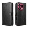 GS Preklopni ovitek za Oppo Find X9, denarnica Crazy Horse, črna