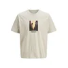 JACK & JONES Majica JORVESTERBRO svetlo modra/svetlo rumena/greige/črna