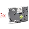 Komplet Brother TZe-M921/TZ-M921/PT/P-Touch 9mm kompatibilni trakovi (3) - črn izpis/mat srebrn trak