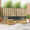 Set vanjskih sofa 6 pcs Bijela i antracit 245 x 132,5 x 73 cm