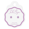 Tutu Biju uhančki 6.0 MM SILVER LILAC