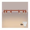 Brilagi - LED spot svetiljka CRESTO 6xGU10/10W/230V crvena