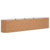 Vidaxl Dvignjena gredica Rjava 400 x 80 x 81 cm Jeklo