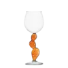 Kozarec za vino kaktus oranžne barve - 983062