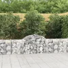 Lučne gabionske košare 4 kom 200x30x60/80 cm pocinčano željezo