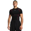 Moška majica Under Armour HG Elite Comp SS Ultimate Black/Red/Reflective XL