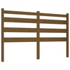 Vidaxl Posteljno vzglavje medeno rjavo 126x4x100 cm trdna borovina
