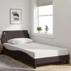 Okvir za krevet Dover tamnosmeđi 100x200 cm od tkanine
