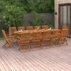 13-dijelni vrtni blagovaonski set 280x90x75 cm bagremovog drva