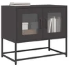 TV ormarić crni 68x39x60,5 cm hladno valjani čelik