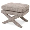 Casa Padrino luxury stool beige - Rectangular stool - Cross stool - Luxury furniture