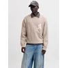 JACK & JONES Pulover JCOLEGACY progasto bež/bela