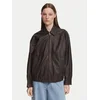 Weekend Max Mara Usnjena jakna Cose 2625446041 Temno rjava Regular Fit