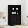 Visoki bife Crni hrast 60 x 35.5 x 103.5 cm Konstruirano drvo