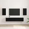 TV zidni ormar 2 pcs Crna 30 x 31 x 60 cm Konstruirano drvo