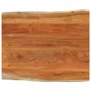 Stolna ploča 100x80x3,8 cm pravokutna bagremovo drvo živi rub
