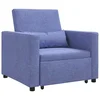 Sofa na razvlačenje Singl Trapere plave boje 90 x 165 x 87 cm