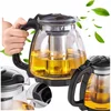shumee Steklen vrč z infuzerjem za čaj, kavo, zelišča, 900 ml
