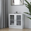 Den Vitrina bela 82,5x30,5x80 cm iverna plošča