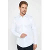TUDORS Muška košulja dugih rukava Madison, Slim Fit, Bela