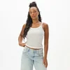 Cropp - Top na bretele - light grey