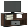 TV ormarić smeđi hrast 80x31x39,5 cm Konstruirano drvo i metal