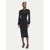 Elisabetta Franchi Pletena obleka AM-53B-67E2-V460 Črna Slim Fit