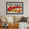 Wallity Uramljena slika Ice Cold Beer On Tap, 35x45 cm