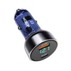 MOXOM MX-VC29 Auto punjač, USB-A+PD 60W, Crni