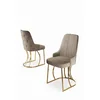 HANAH HOME Set stolica (4 dela) Puva Cappuccino Gold