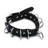 Kiotos Leather Collar Multi-D-Rings Black