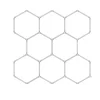 Hexagon Led tube 8 heads 6500K 225W lights tube: 440mm 35pcs, 100-110LM/W PF>0.5 CRI>80 PC
