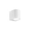 F.A.N. Europe Zunanja stenska svetilka ONE, bela, višina 8 cm, kovina, IP54 - Sodobni - Aluminij