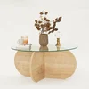 Hanah Home Bubble Sapphire Klub sto, 75x35x75cm, Krem