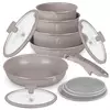 Berlinger Haus Set posuđa Taupe Collection BH-8251, 12 delova, Smeđi