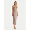 Guess Večerna obleka W5YK35 WHEZ2 Bež Slim Fit
