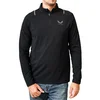 Castore majica 1/4 zip sa kontrastnim panelima za muškarce, crna