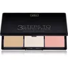 Wibo 3 Steps To Perfect Face Light paleta za konture obraza za obraz 10 g